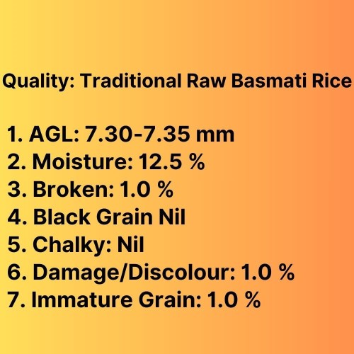 Traditional Raw Basmati Rice