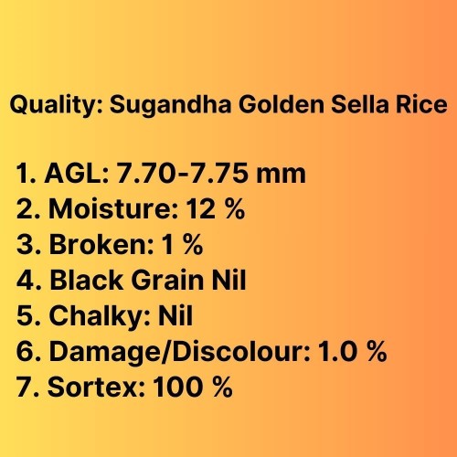 Sugandha Golden Sella Rice