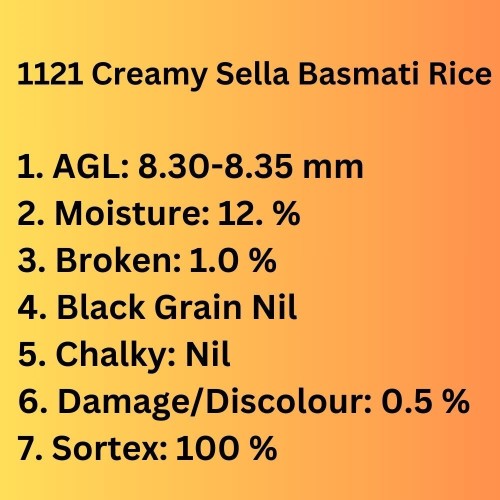 1121 Creamy Sella Basmati Rice